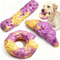 Fuufome Tough Dog Chew Toys for Medium & Large Aggressive Chewers, 2 Pack | Indestructible, Hard Nylon Bone, Long Lasting Chewing, Teeth Cleaning, to Keep Them Busy, for 20-100 Lb Dogs, Milk Flavor