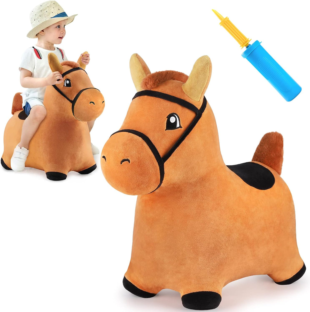 Bouncy Pals Toddler Unicorn Hopper Toy Girl Gift, Outdoor Ride Animal Horse
