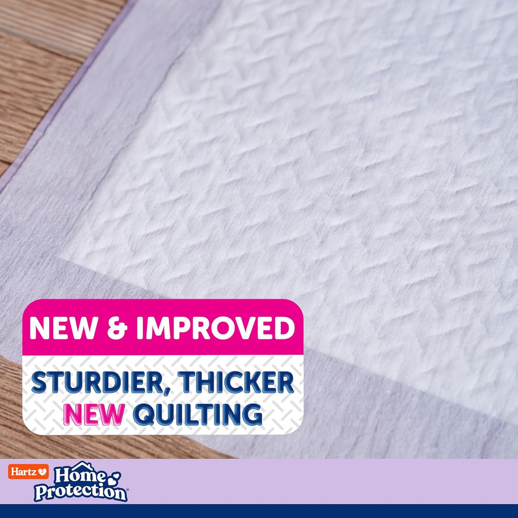 Hartz Home Protection Lavender Scent Odor Eliminating Dog Pads, 3XL, 30ct | Thicker Quilted, Super Absorbent, Quick Drying, No Leaks, No Odors, FlashDry Technology