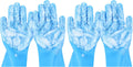 Pecute Silicone Pet Grooming Gloves for Washing Cats Dogs Bath Brush