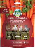 Oxbow Simple Rewards Guinea Pig & Rabbit Treats, Apple Banana, Baked, 3 oz