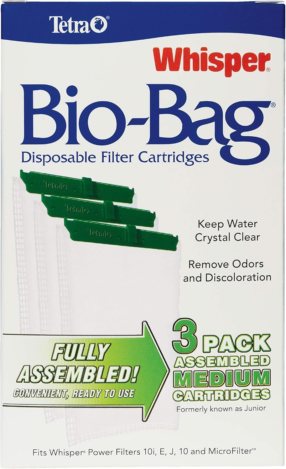 Tetra Whisper Bio-Bag Medium Filter Cartridges for Aquariums, 3 Count