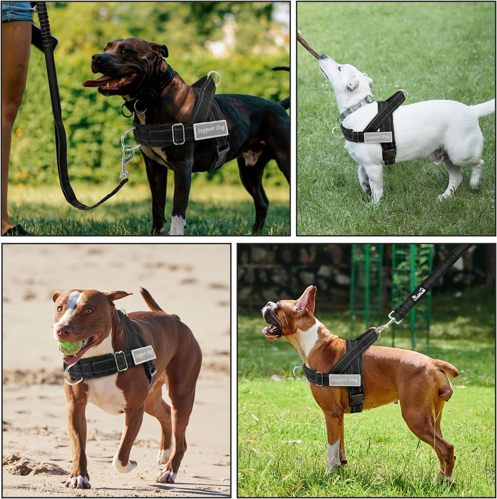 SlowTon No Pull Dog Harness with Front Clip - Heavy Duty, Soft Padded