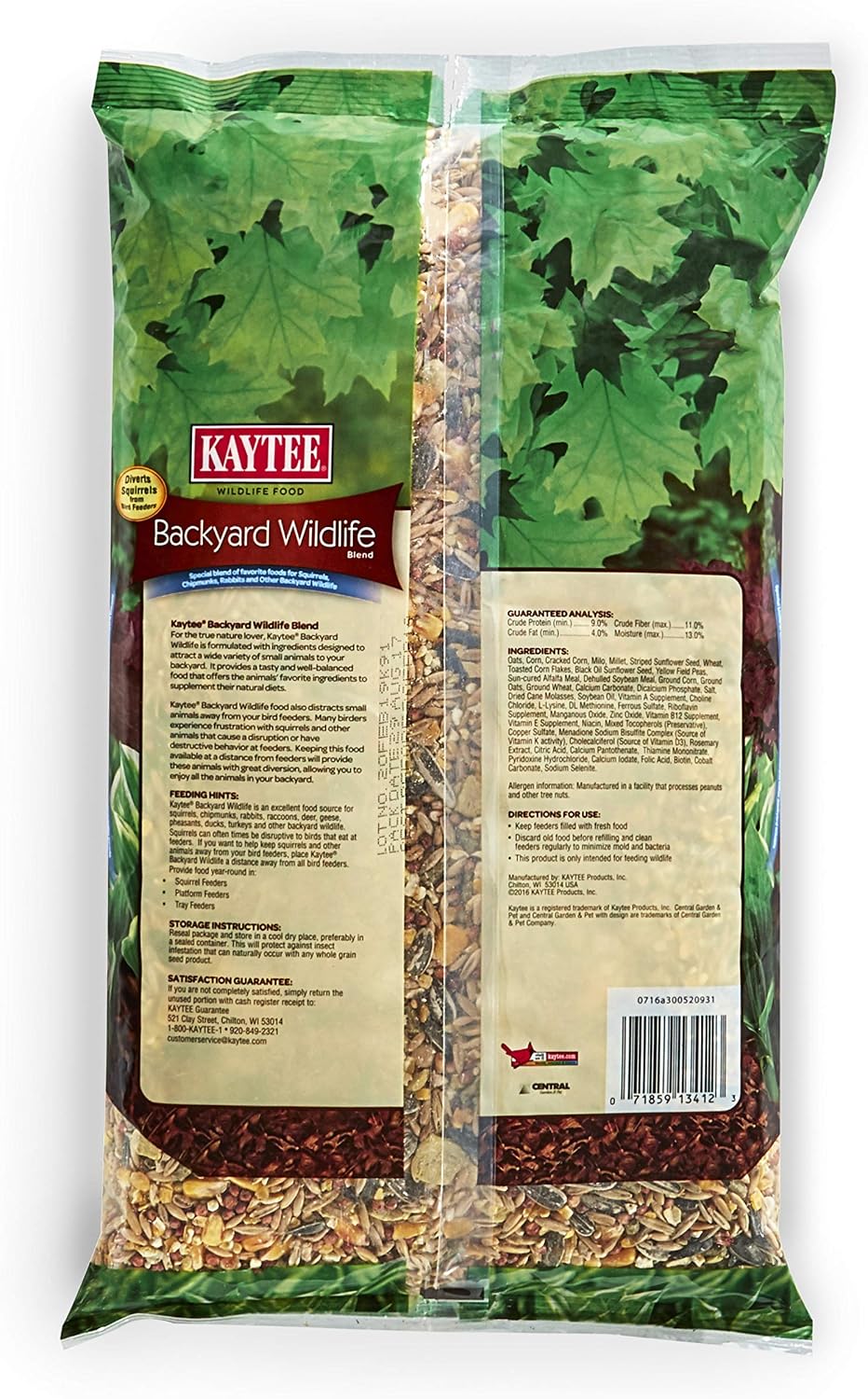 Kaytee Backyard Wildlife Food Blend for Rabbits and Squirrels, 5 Pound