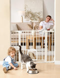 Babelio Baby Gate with Adjustable Cat Door, CatPrivilege III, 29-43"