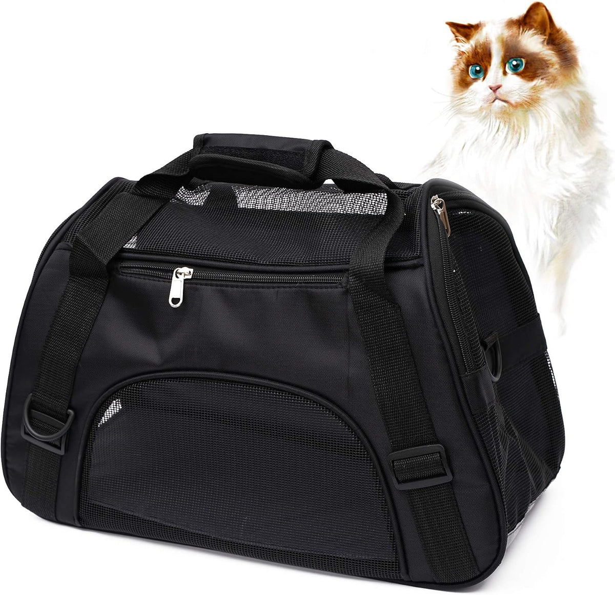MuchL Cat Carrier for Cats Soft-Sided Travel Pat Carrier for Cat with Wooden Padding Board Airline Approved Lightweight Comfortable Cat Bag for Puppy Small Pets (Small, Pink)