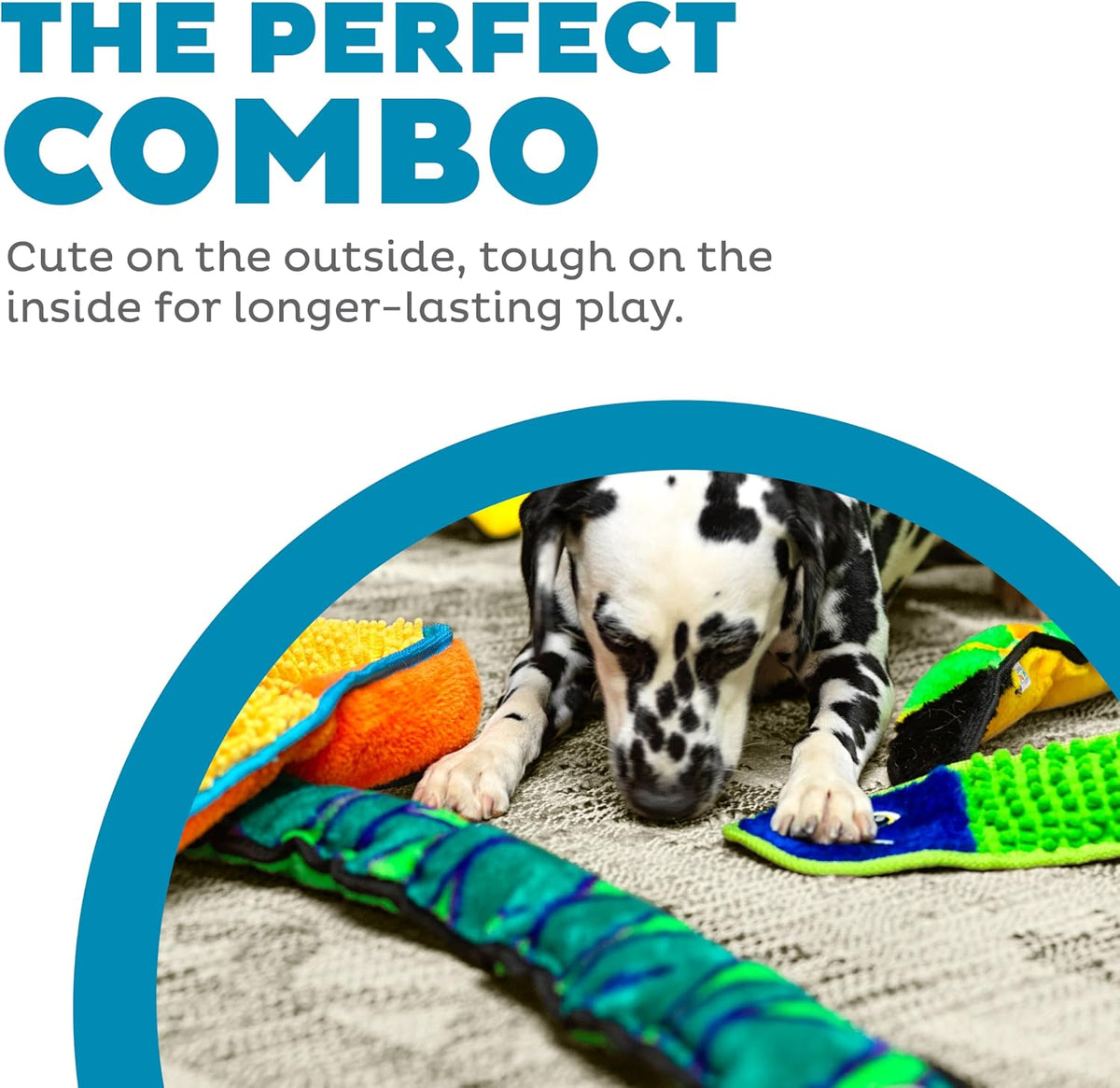 Outward Hound Durablez Tough Chew Plush Squeaky Dog Toy, Snake, 40" | 6 Jumbo Squeakers, Durable for Rowdy Play, No Stuffing, Less Mess, Interactive Fetch & Toss, Tough Chewers, Dogs & Puppies