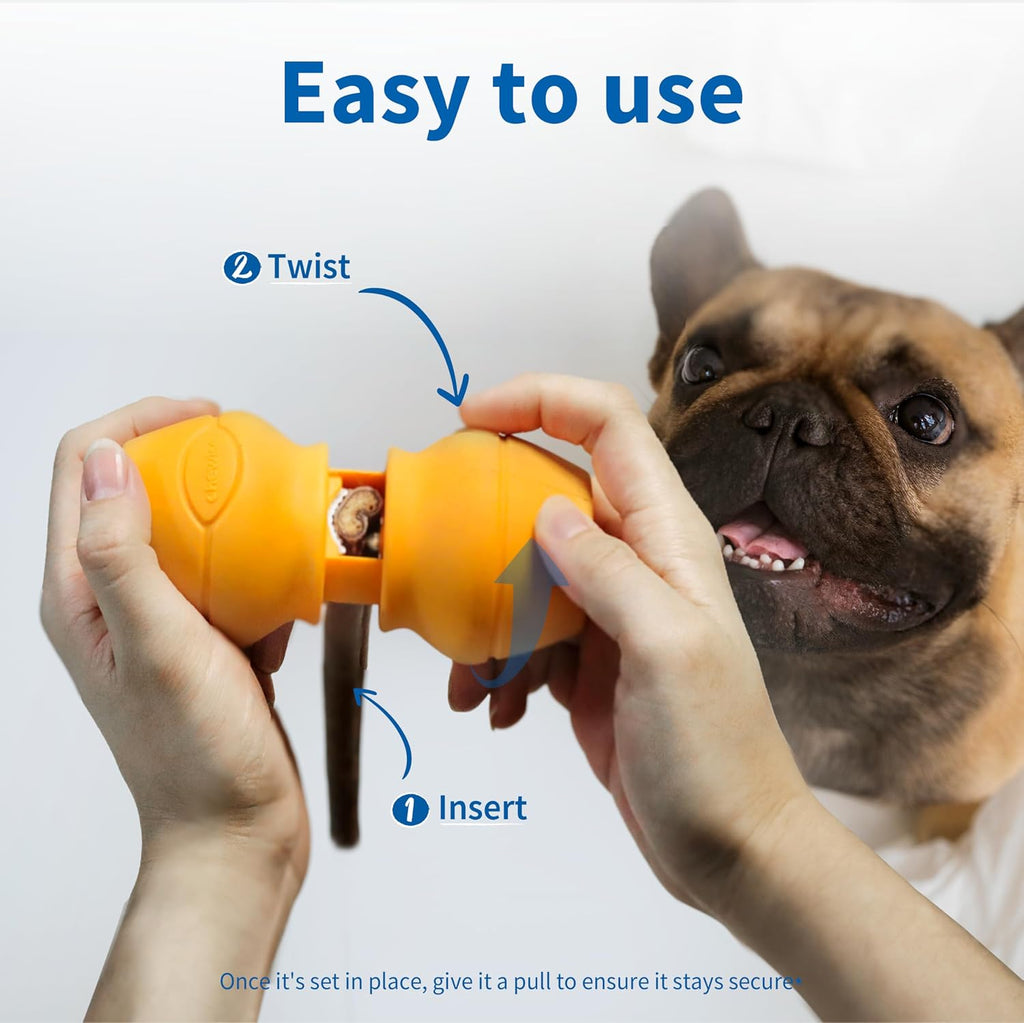 PetClan Chewise Bully Stick Holder for Dogs, Metal Teeth Dog Chew Holder | Prevents Choking, Fits Most Dogs, Bully Sticks & Most Chews, Metal Teeth Grip to the Last Inch, BPA-Free, Dishwasher Safe