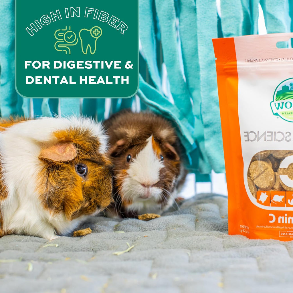 Oxbow Vitamin C Guinea Pig Supplement, High-Fiber Timothy Hay, 4.2 oz