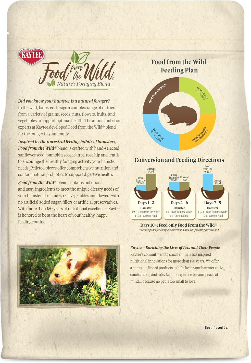 Kaytee Food from the Wild, Pet Hamster Food, 2 Pounds