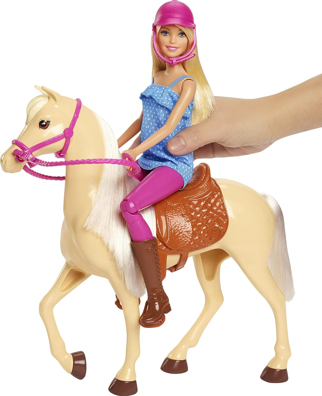Barbie Playet with Blonde Fashion Doll in Riding Outfit