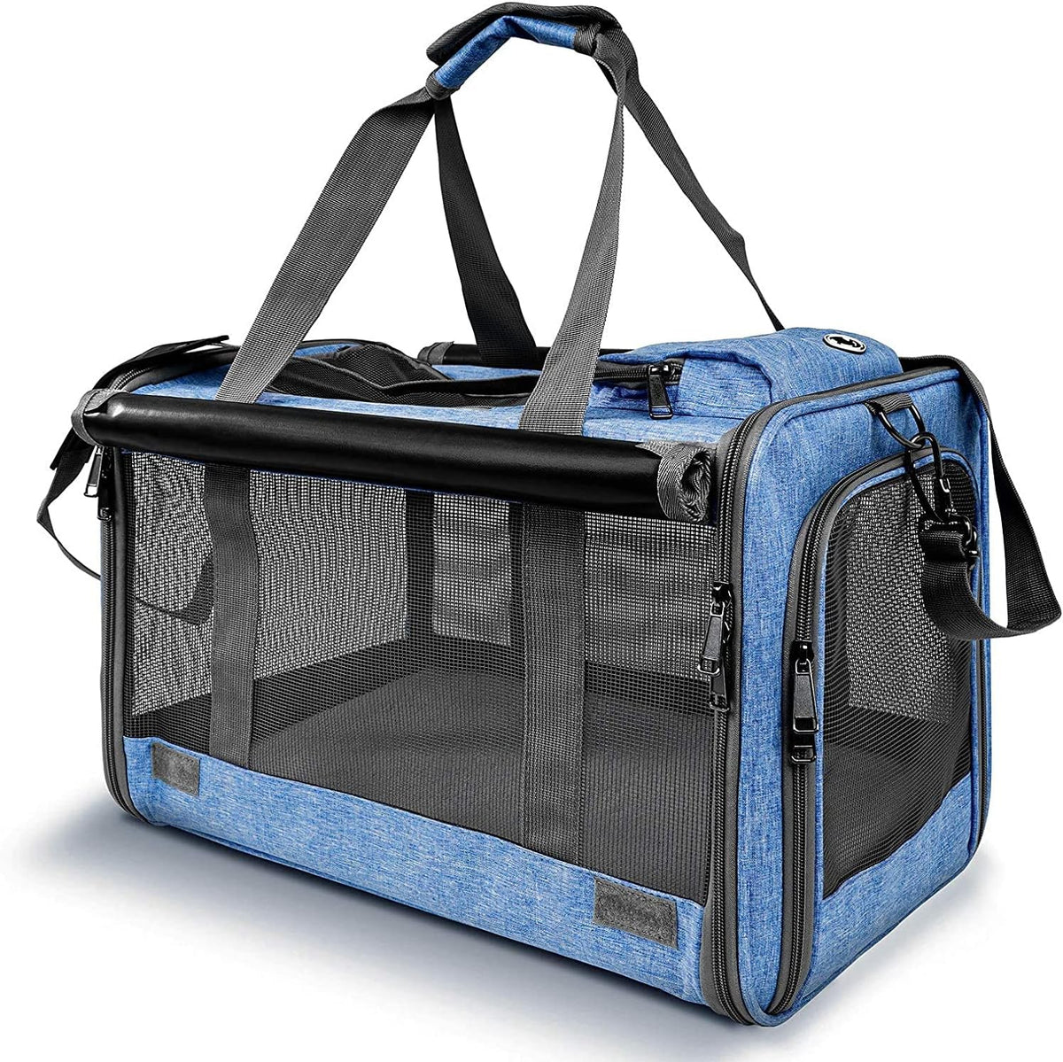 GAPZER Pet Carrier for Large Cats up to 20lbs Soft-Sided Privacy Protection