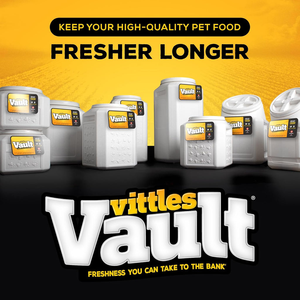 Gamma2 Vittles Vault Pet Food Storage Containers - Sealed Dog and Cat Food Storage Container, Fits up to 25lbs, Made in the USA - [12"L x 13.75"H] | Sealed, Made in USA