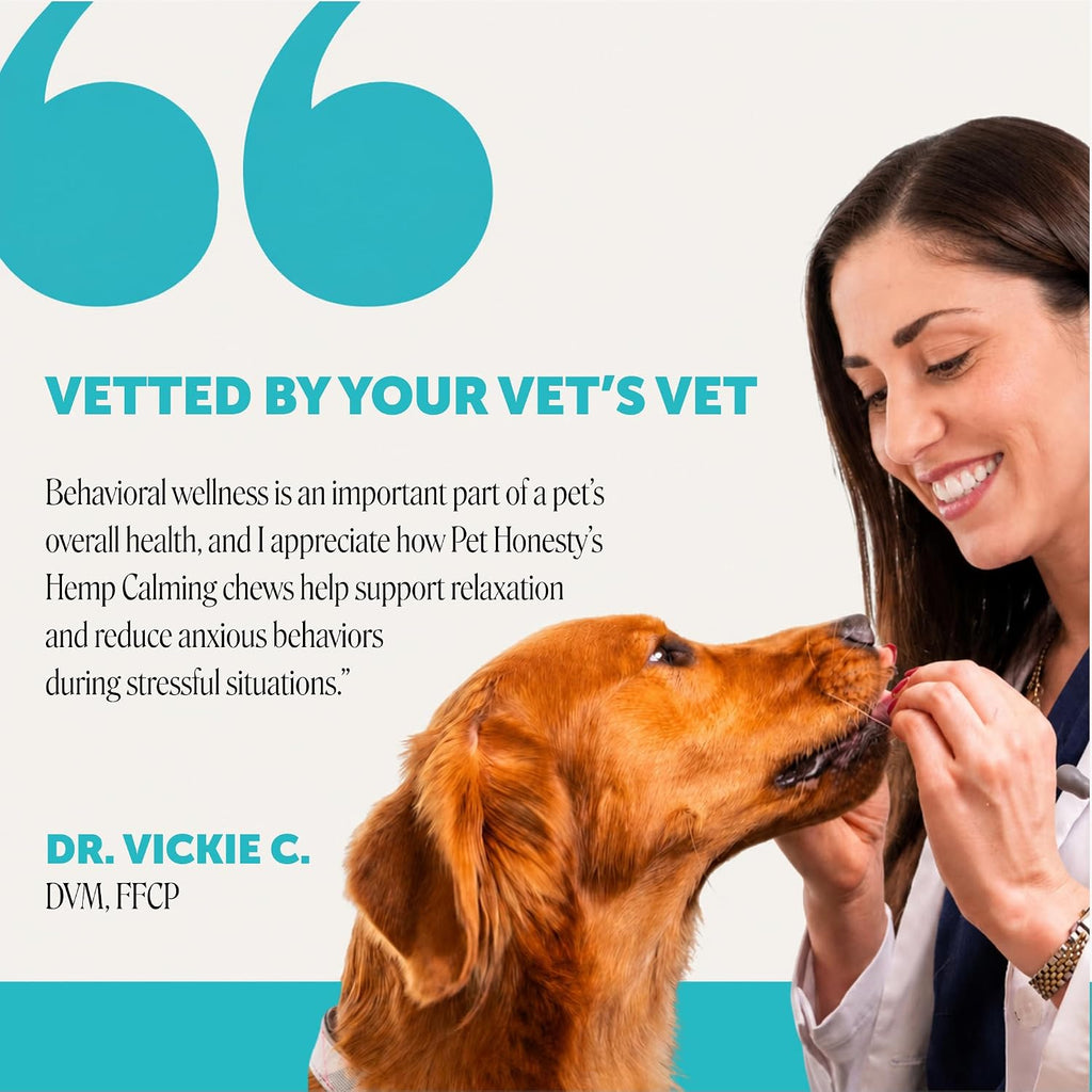 Natural Hemp Calming Chews for Dogs, Maximum Strength Stress Support for Anxiousness with Melatonin & Valerian Root, Non-Sedating Dog Relaxing Chews for Separation, Thunder & Vet Visits – Duck (90 Ct)