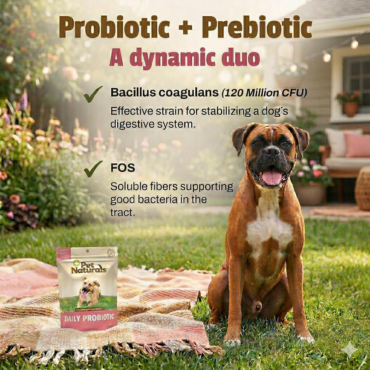 Pet Naturals Daily Probiotic Soft Chews for Dogs, Digestive and Immune Support Supplement, 1 Billion CFU Per Chew, Duck, 160 Count