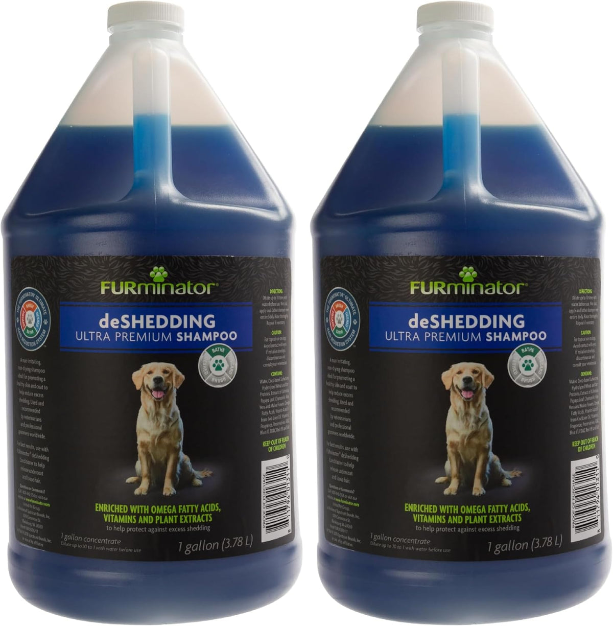 FURminator Ultra Premium deShedding Shampoo for Dogs Helps Reduce Excess Shedding, 16 oz