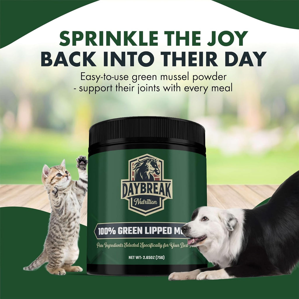 Pure Green Lipped Mussel Powder for Dogs and Cats, 75 Grams
