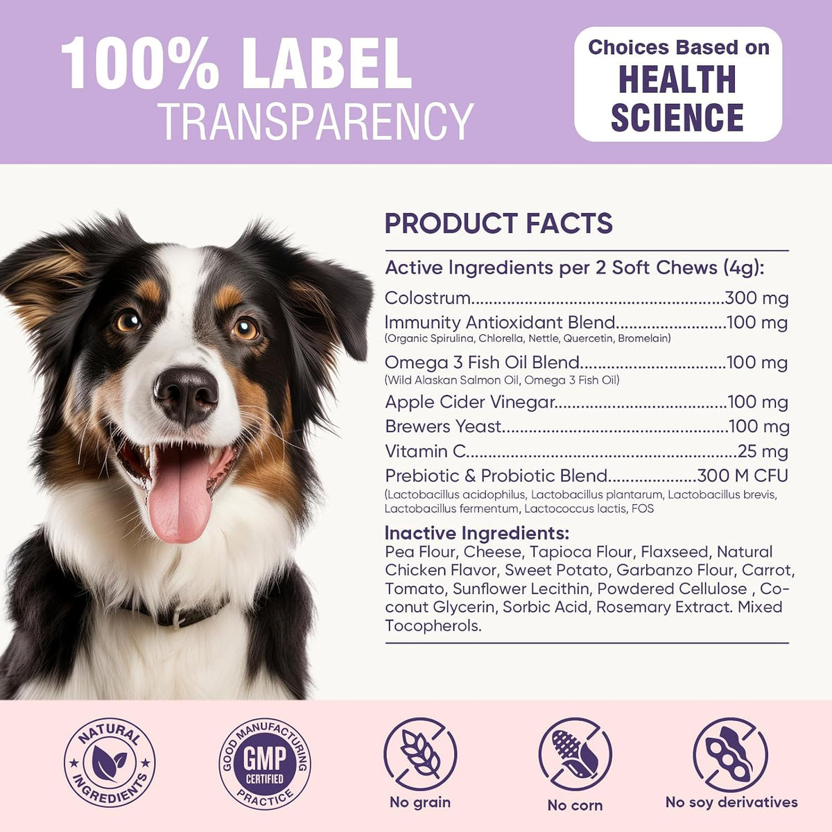 Dog Allergy Chews 200ct - Aller Immune Relief for Itchy Skin,Chicken Flavor