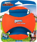 Chuckit! Kick Fetch Ball Dog Toy, Large, 8in, for Large Dogs, Floats | Floats in Water for Interactive Play and Fetch with Large Dogs; Durable Construction Withstands Rugged Outdoor Use