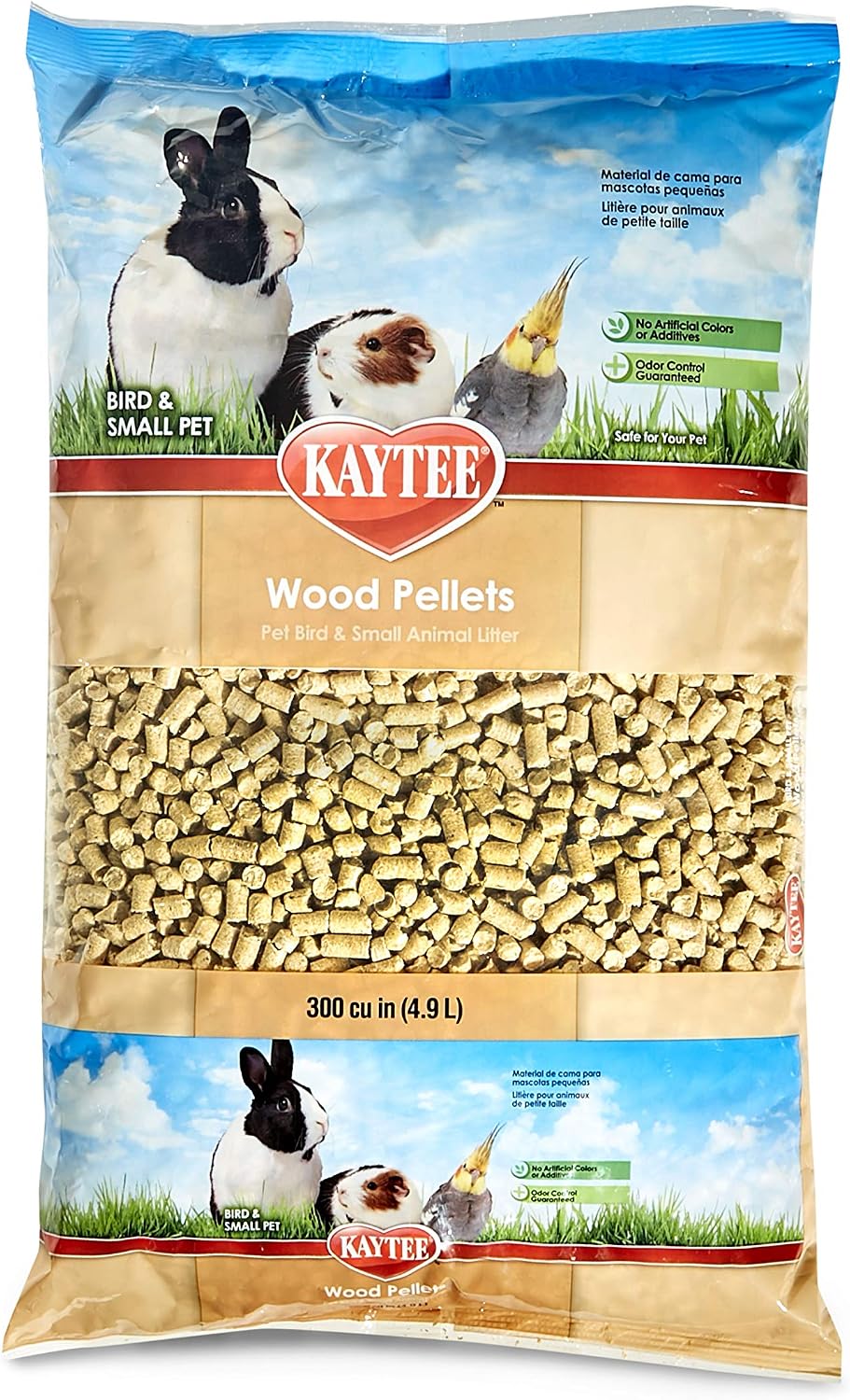Kaytee Wood Pellets Pet Bird & Small Animal Litter, 8 lb Bag