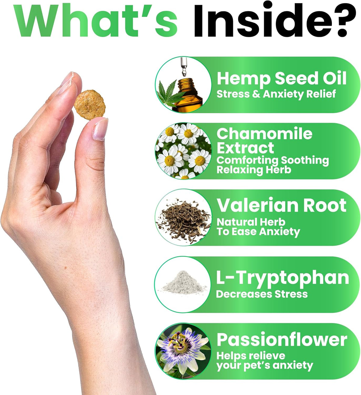 Hemp Calming Chews for Dogs - Dog Calming Chews, 170 Anxiety Relief Treats | Calming Treats with Hemp Oil - Sleep Aid - Advanced Health Hip & Joint Support Supplement Health & Wellness, Made in USA