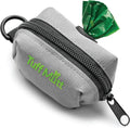 Tuff Mutt Dog Poop Bag Holder for Leashes with Velcro Attachment | Zippered Bag Dispenser, No-Swing Fit, Roomy for Backup Roll & Extras, D-Ring for Keys, Durable Fabric