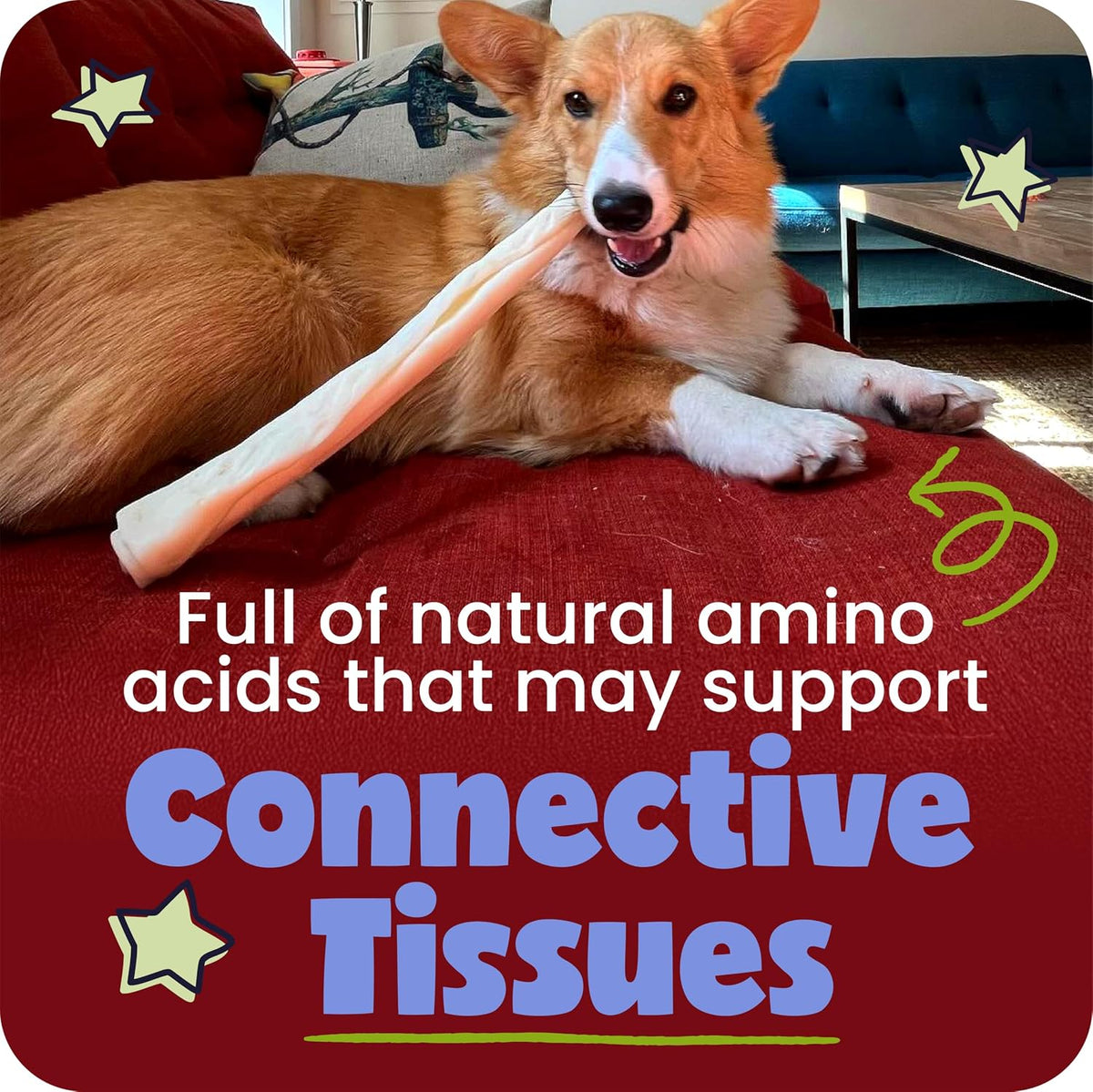 Pawstruck Natural 5-7” Beef Collagen Braids for Dogs – Long-Lasting Rawhide & Bully Stick Alternative, with Chondroitin & Glucosamine – 5 Pack | Long-Lasting Chew for Small Dogs and Power Chewers, Supports Dental Health & Joint Health, Alternative to Trad