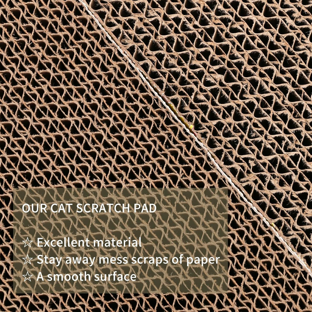 5 Packs cat Scratcher Toys Reversible Scratching Post Board for Indoor Cats Cardboard pad Sleep Play and Grind Claws