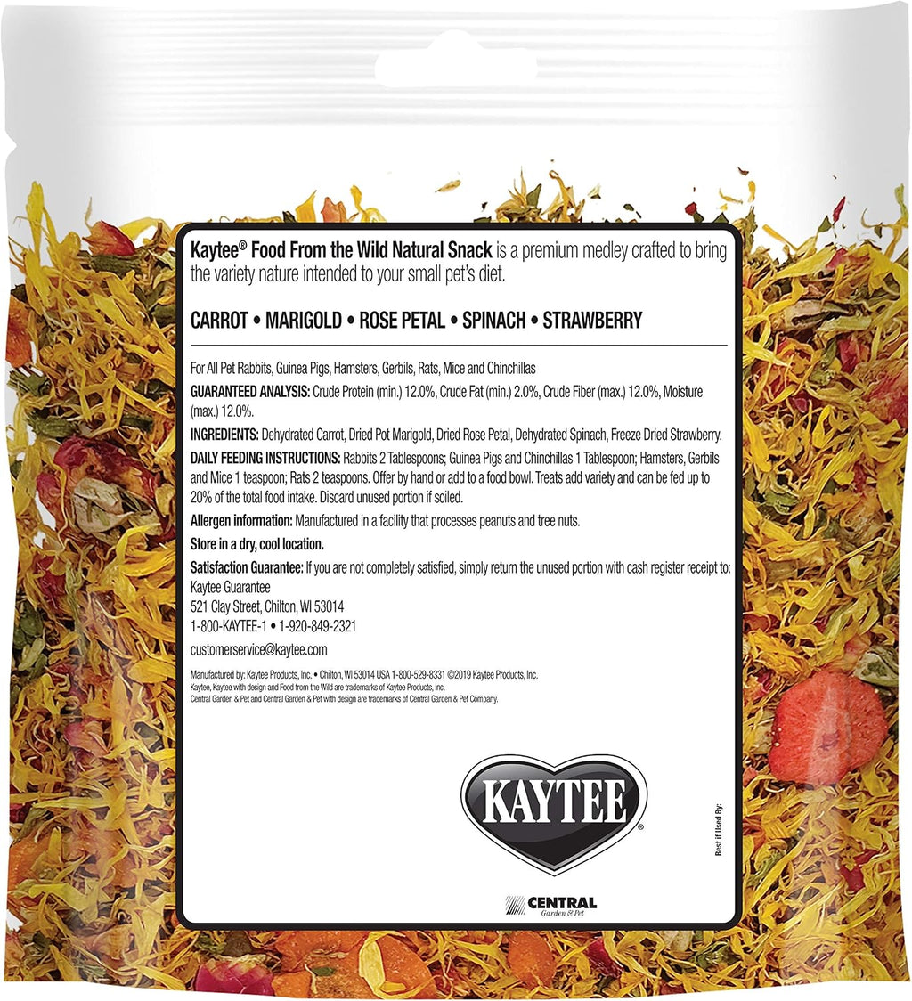 Kaytee Food from the Wild Natural Snack for Rabbits & Guinea Pigs, 1 Oz