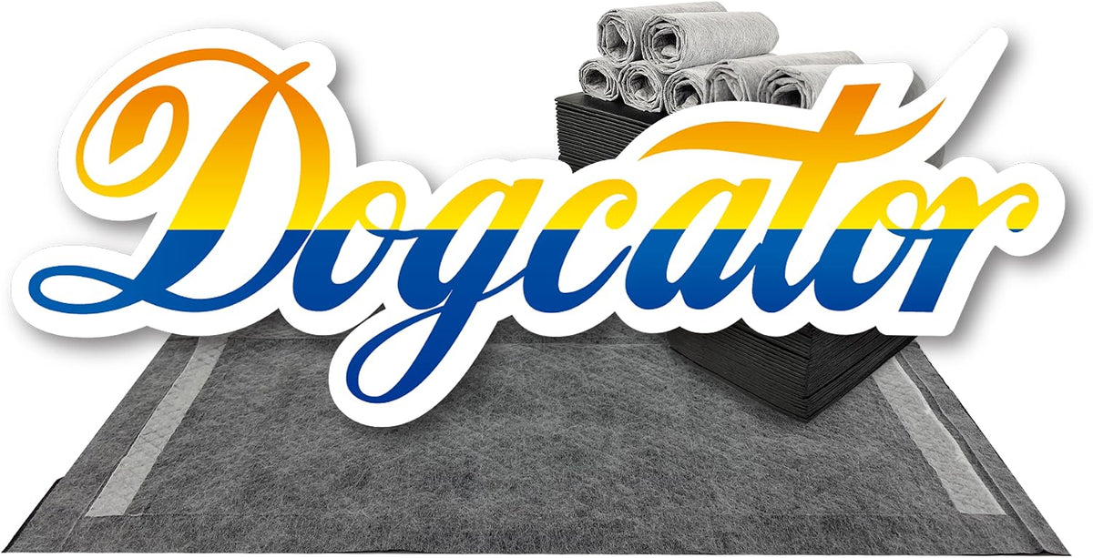 Dogcator Charcoal Dog Training Pads 100 Count, 22"x22" Puppy Pee Pads for Small Dogs, Activated Carbon Dog Pee Pads, Disposable Puppy Pads Pet Training Pads