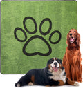 Qeils Reusable Dog Pee Pads, Washable Puppy Pads, Leak-Proof 18"x24" 2 Pack | Super Absorbent And Non-Slip Potty Training Pads, Soft Paw Print Plush Design, Ideal For Crates, Couch, Car Seats & Pet Beds