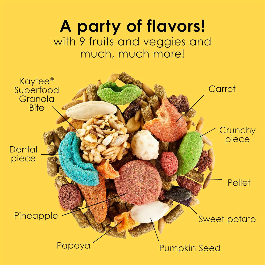 Kaytee Fiesta Rabbit Food, Supports Dental Health and Digestion