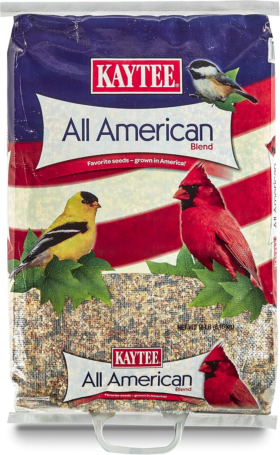 Kaytee All American Wild Bird Food Seed Blend for Cardinals, Blue Jays, Finches & Other Outdoor Wild Birds, 5 Pounds