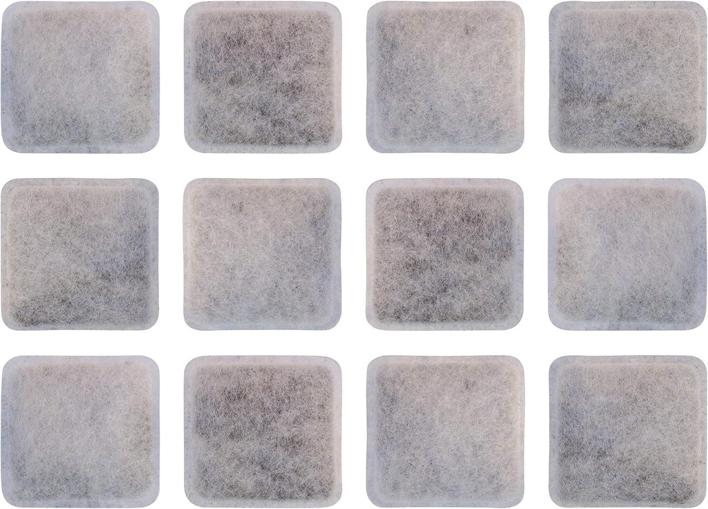 PET Standard Charcoal Filters for Petmate Replendish & Mason, 12-Pack