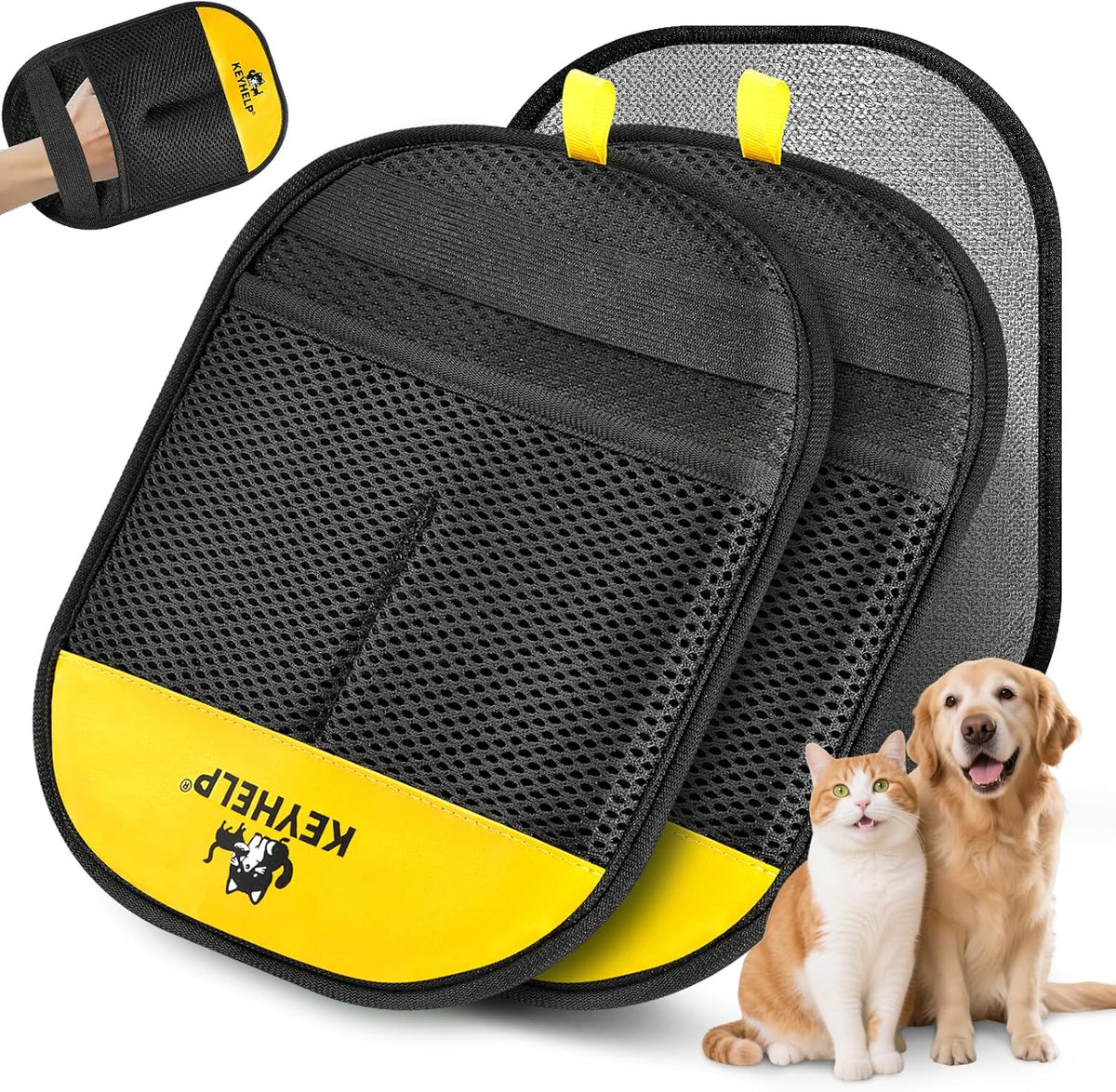 Pet Hair Removal Glove for Dog & Cat, Reusable Electrostatic Pet Hair Glove