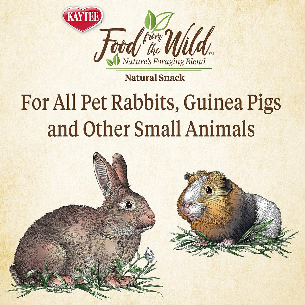 Kaytee Food from the Wild Natural Snack for Rabbits & Guinea Pigs, 1 Oz