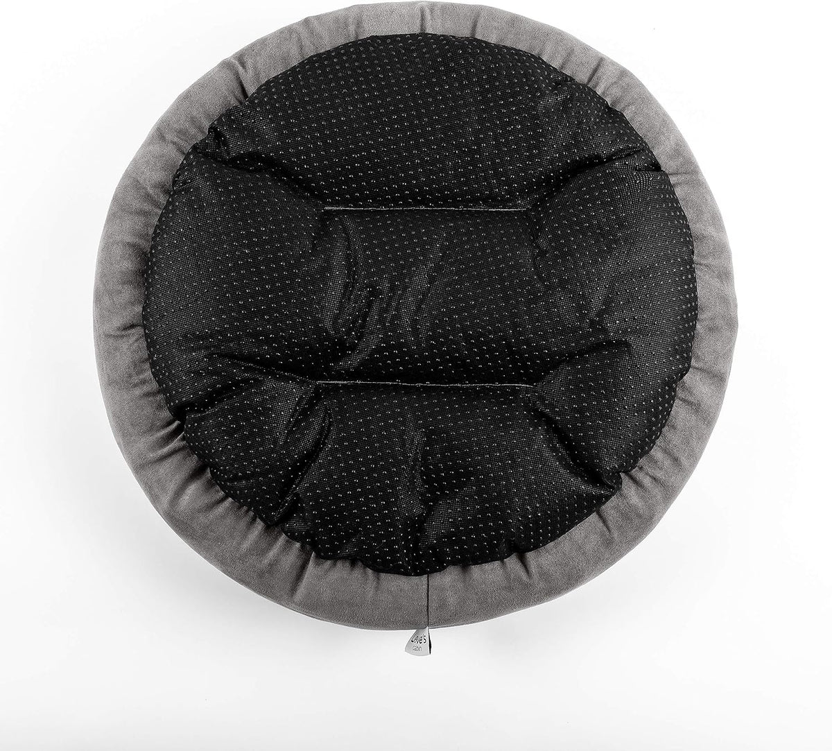 Love's cabin Round Donut Cat and Dog Cushion Bed, 20in Bed for Cats or Small Dogs, Anti-Slip & Water-Resistant Bottom, Super Soft Durable Fabric Pet Beds, Washable Luxury Cat & Dog Bed Gray